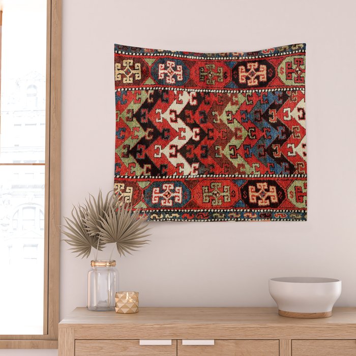 Kurdish East Anatolian Rug Print Wall Tapestry Gallery Image 2