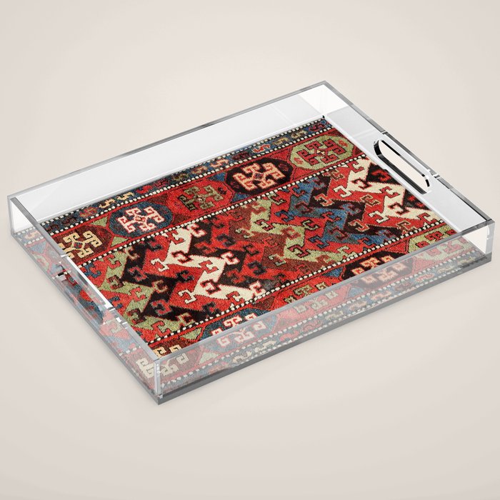 Kurdish East Anatolian Rug Print Acrylic Tray Gallery Image 1