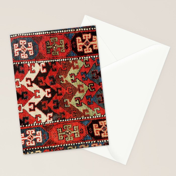 Kurdish East Anatolian Rug Print Stationery Card Gallery Image 2