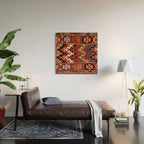 Kurdish East Anatolian Rug Print Wood Wall Art Gallery Image 2