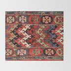 Kurdish East Anatolian Rug Print Throw Blanket Gallery Image 2