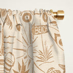 Baja - ochre gold Window Curtain Gallery Image 2