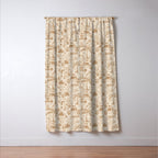 Baja - ochre gold Window Curtain Gallery Image 3