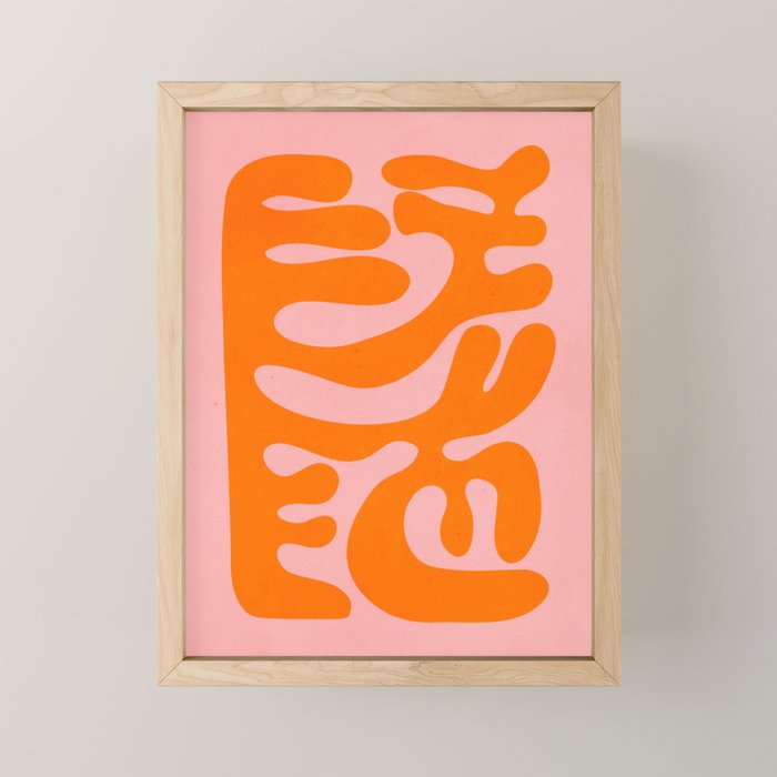 Tangerine & Sundown: Matisse Paper Cutouts 12 Mini Art Print Gallery Image 1