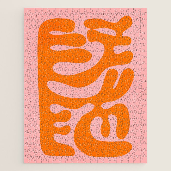 Tangerine & Sundown: Matisse Paper Cutouts 12 Jigsaw Puzzle Gallery Image 1