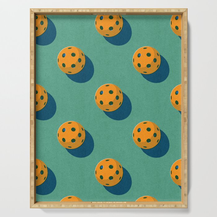 BALLS Pickleball - pattern Serving Tray Gallery Image 1