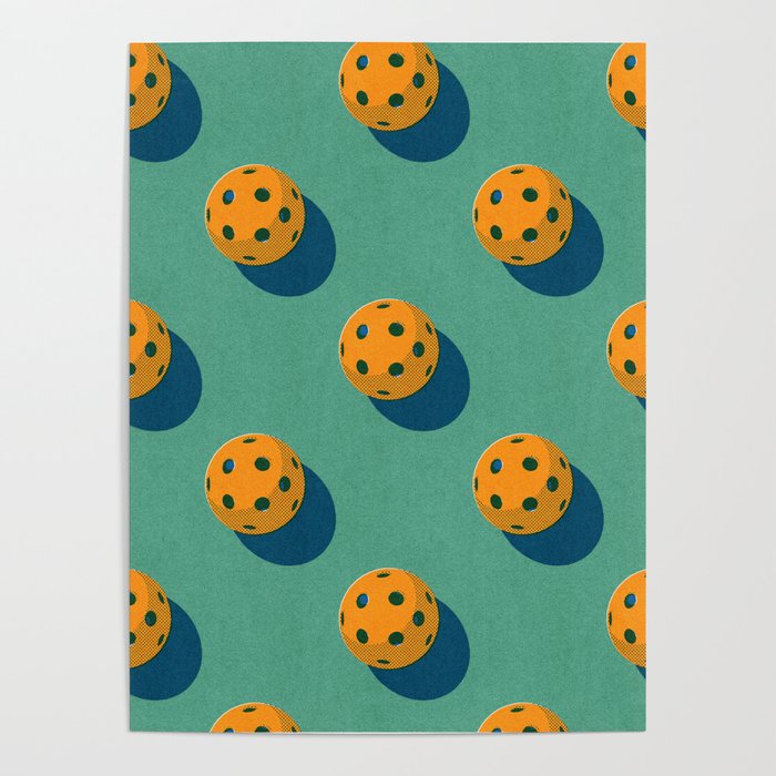 BALLS Pickleball - pattern Poster Gallery Image 4