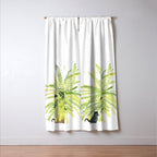 Cat and Fern Window Curtain Gallery Image 3