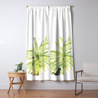 Cat and Fern Window Curtain Gallery Image 5