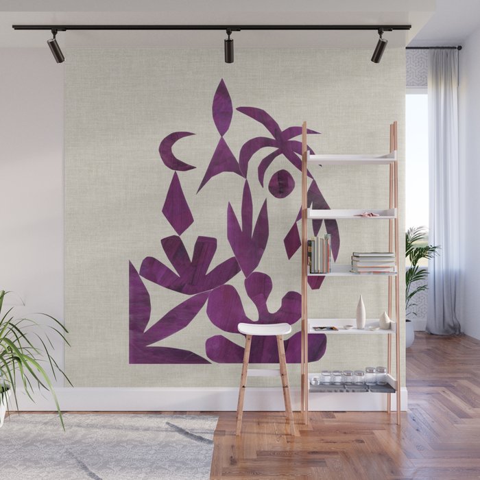 Purple Tropic Wall Mural Gallery Image 1