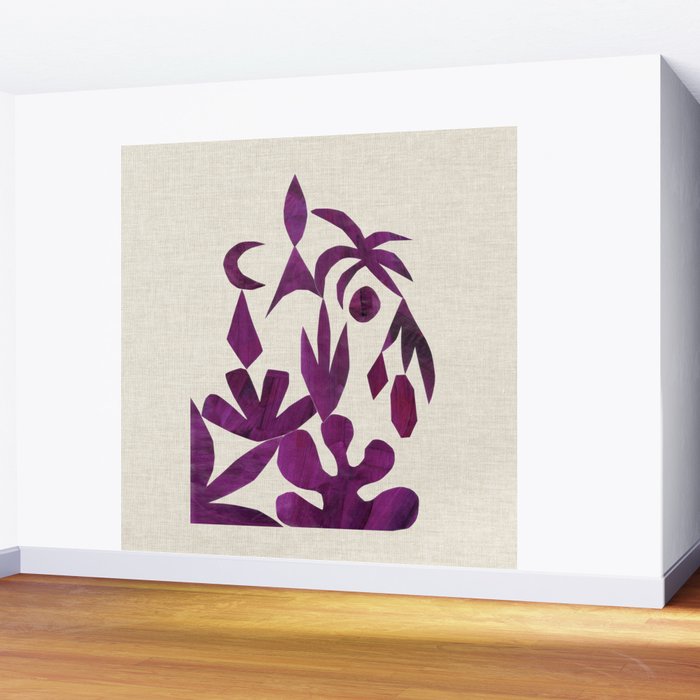 Purple Tropic Wall Mural Gallery Image 2