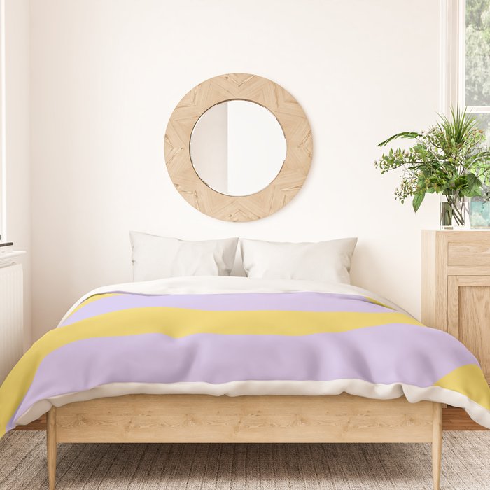 Wavy Land - Lime & Lilac Duvet Cover Gallery Image 3