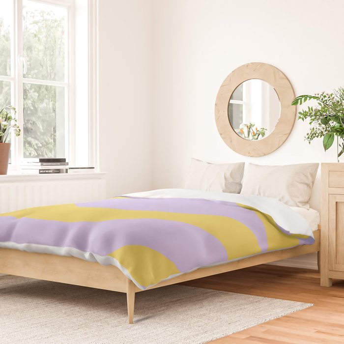 Wavy Land - Lime & Lilac Duvet Cover Gallery Image 2