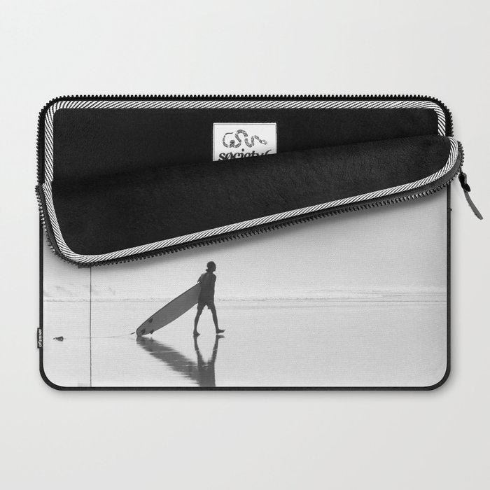 Modern Coastal Surfer Photography Laptop Sleeve Gallery Image 2