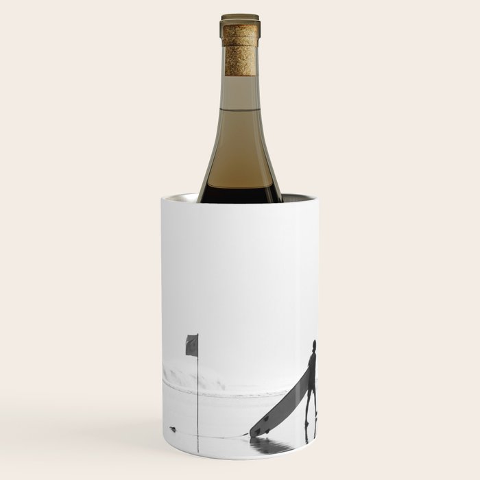 Modern Coastal Surfer Photography Wine Chiller Gallery Image 2