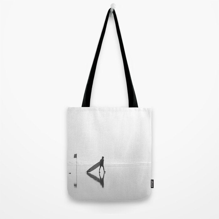 Modern Coastal Surfer Photography Tote Bag Gallery Image 2