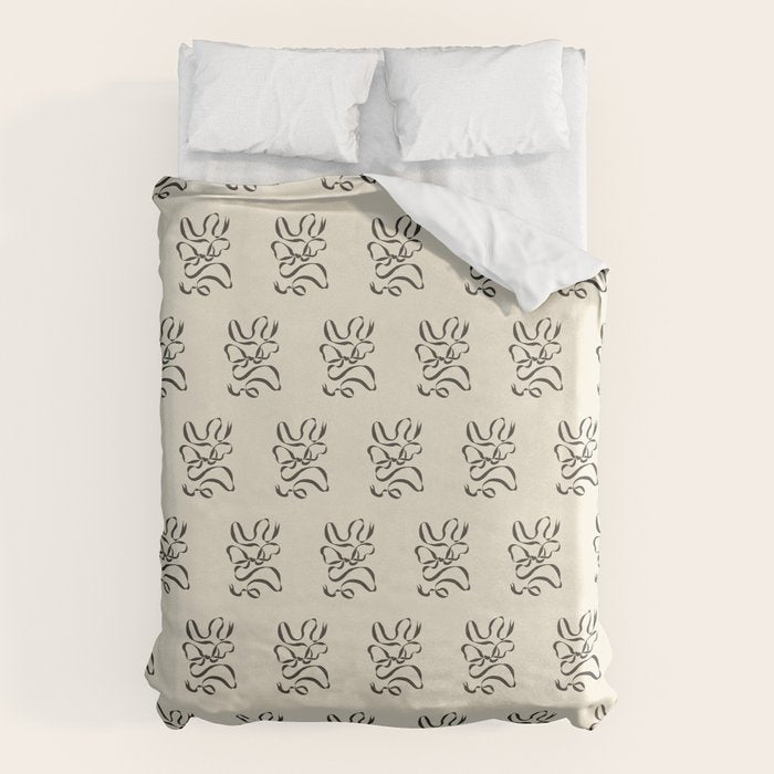 Bow ribbon 02 Duvet Cover Gallery Image 6