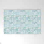 Sea Glass Tiles Watercolor Welcome Mat Gallery Image 1