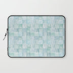 Sea Glass Tiles Watercolor Laptop Sleeve Gallery Image 1