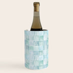 Sea Glass Tiles Watercolor Wine Chiller Gallery Image 1