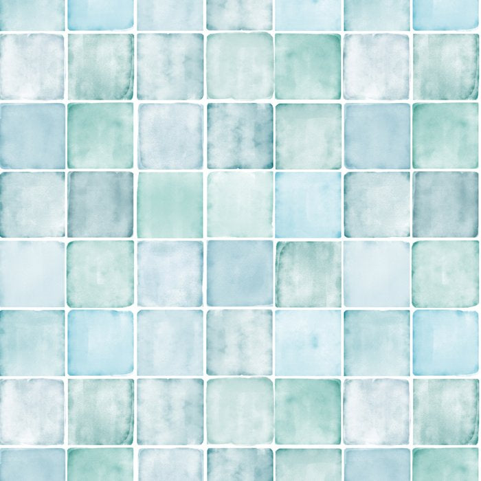 Sea Glass Tiles Watercolor Coffee Mug Gallery Image 2