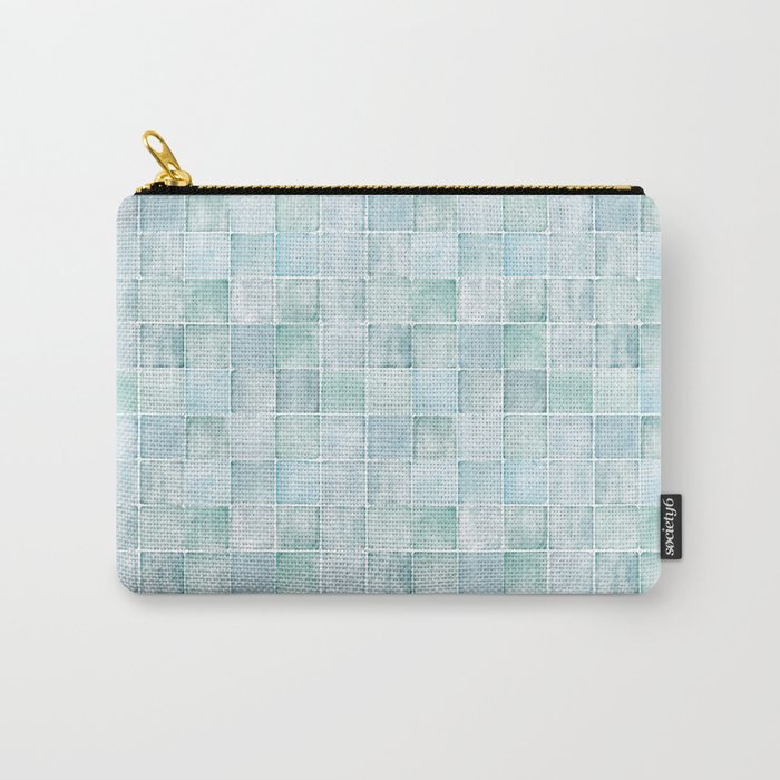 Sea Glass Tiles Watercolor Carry All Pouch Gallery Image 1