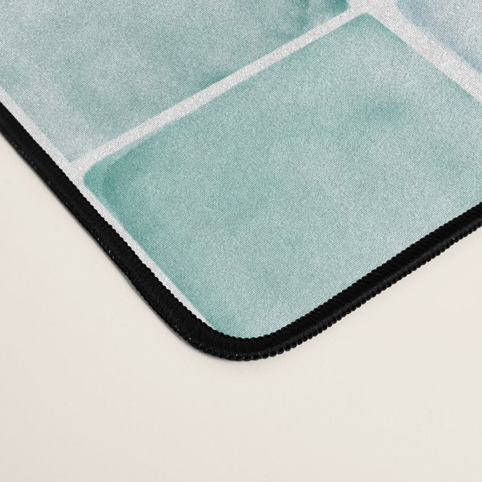 Sea Glass Tiles Watercolor Desk Mat Gallery Image 4