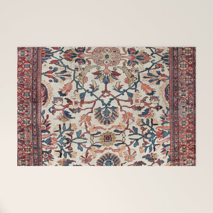 Mahal West Persian Rug Print Welcome Mat Gallery Image 1