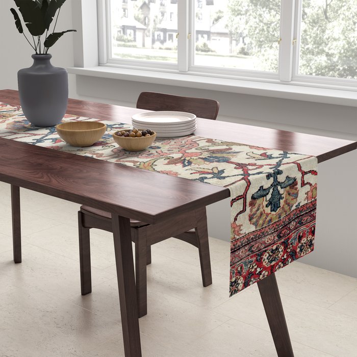 Mahal West Persian Rug Print Table Runner Gallery Image 2