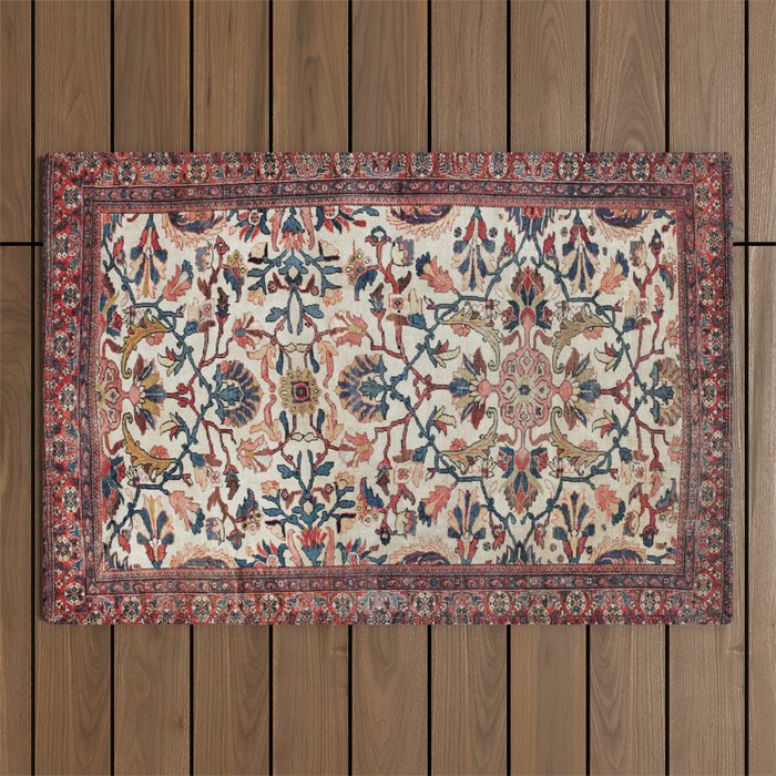 Mahal West Persian Rug Print Outdoor Rug Gallery Image 1
