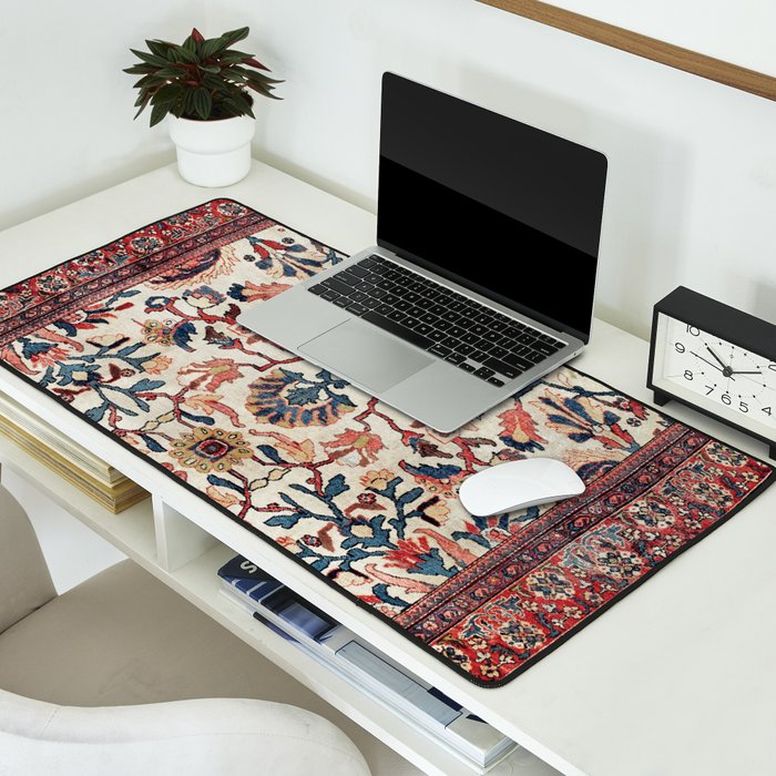 Mahal West Persian Rug Print Desk Mat Gallery Image 2