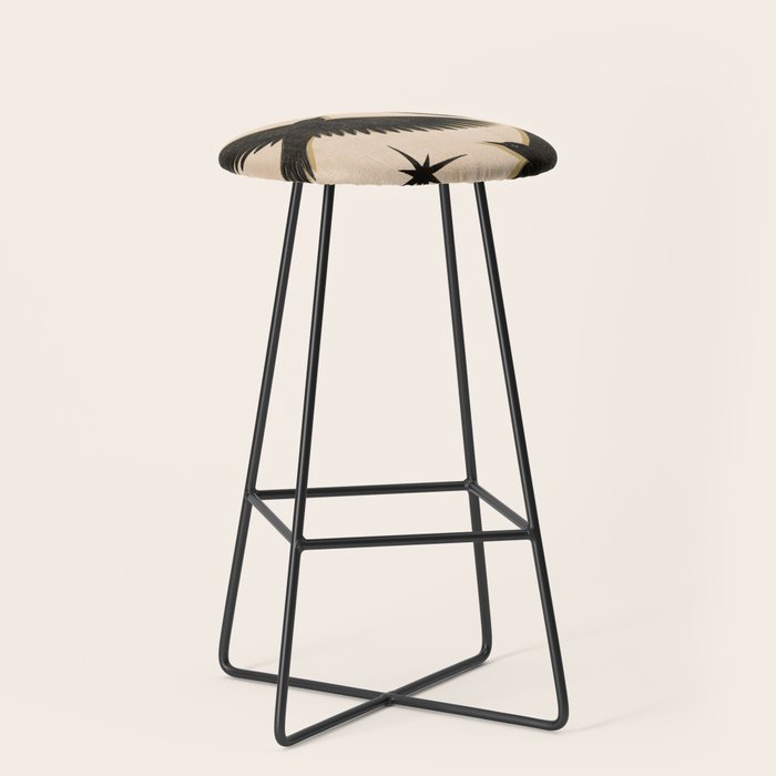 Black birds flying with the Moon Stool Gallery Image 1