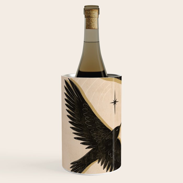 Black birds flying with the Moon Wine Chiller Gallery Image 2