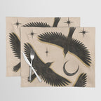 Black birds flying with the Moon Placemat Gallery Image 1