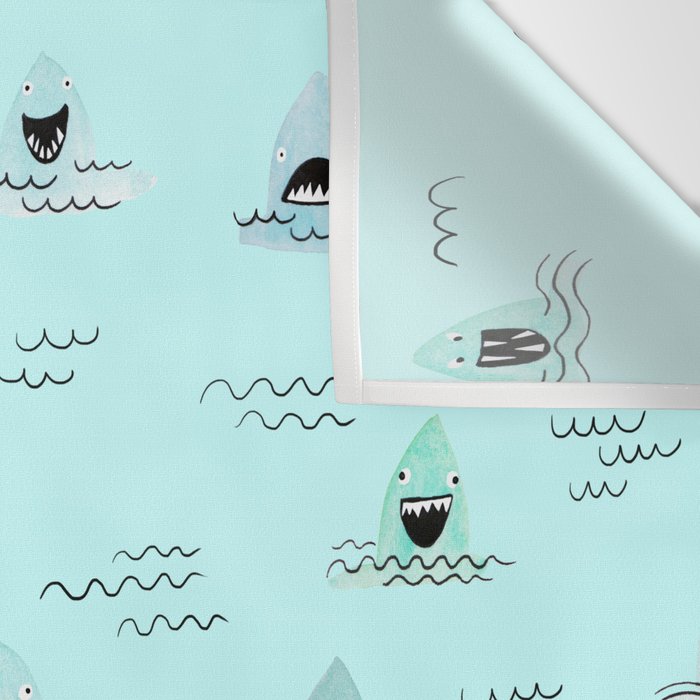 Sharkhead - Shark Pattern Wall Tapestry Gallery Image 3