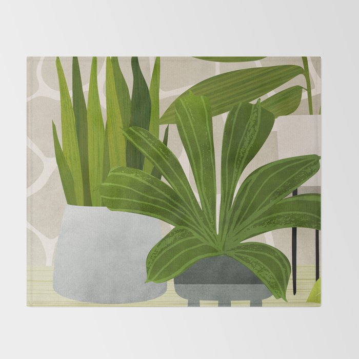 Modern Outdoor Oasis Throw Blanket Gallery Image 2