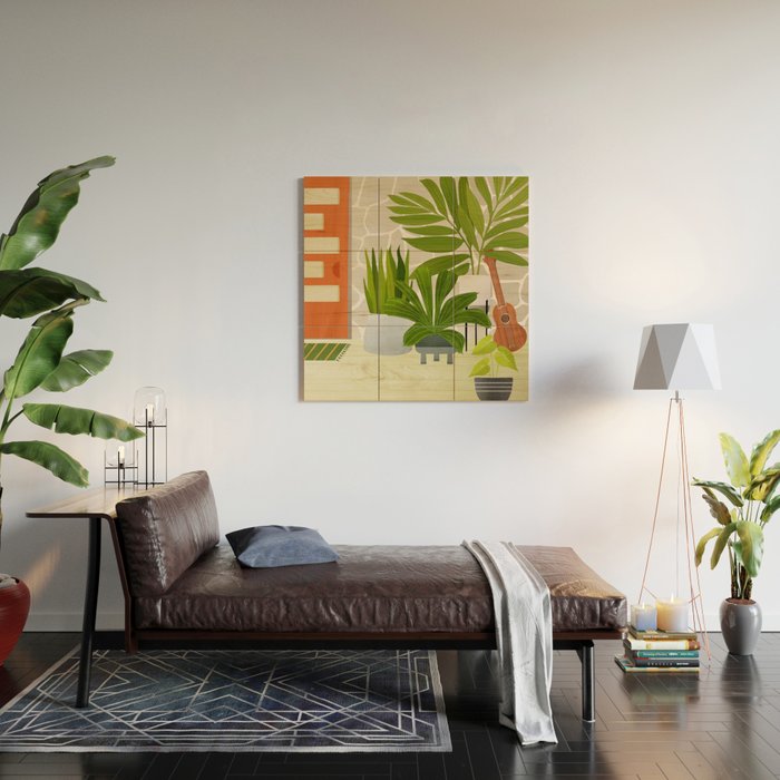 Modern Outdoor Oasis Wood Wall Art Gallery Image 2