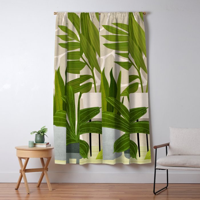 Modern Outdoor Oasis Window Curtain Gallery Image 1
