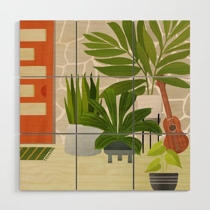 Modern Outdoor Oasis Wood Wall Art Gallery Image 1