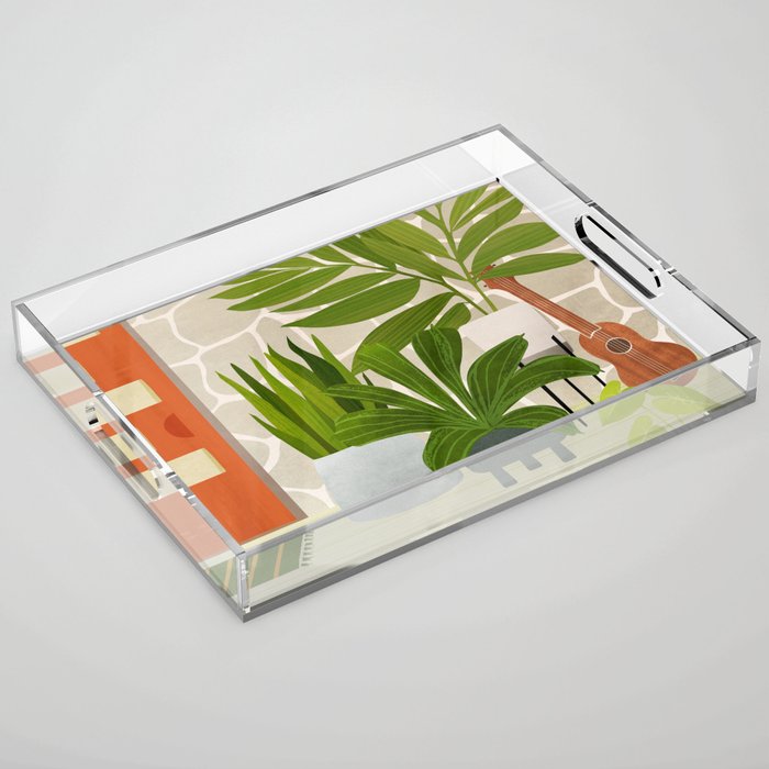 Modern Outdoor Oasis Acrylic Tray Gallery Image 1