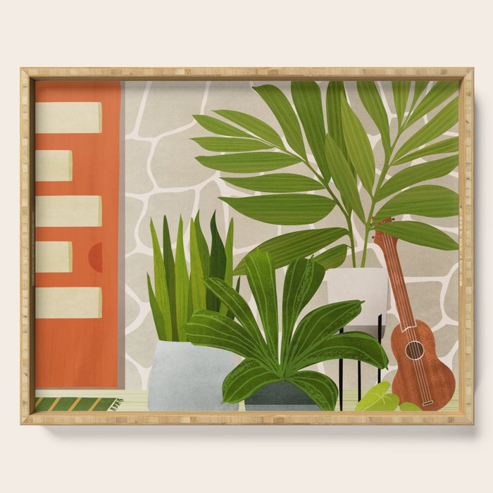 Modern Outdoor Oasis Serving Tray Gallery Image 1