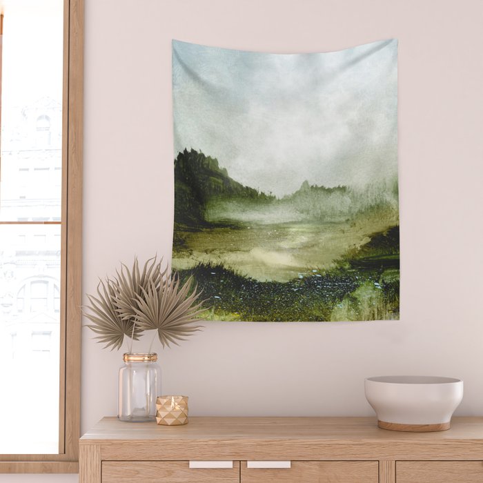 Springtime Walk Wall Tapestry Gallery Image 2