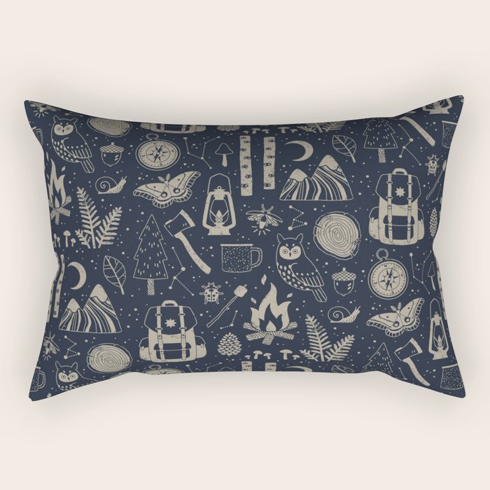 Into the Woods: Stargazing Rectangular Pillow Gallery Image 1