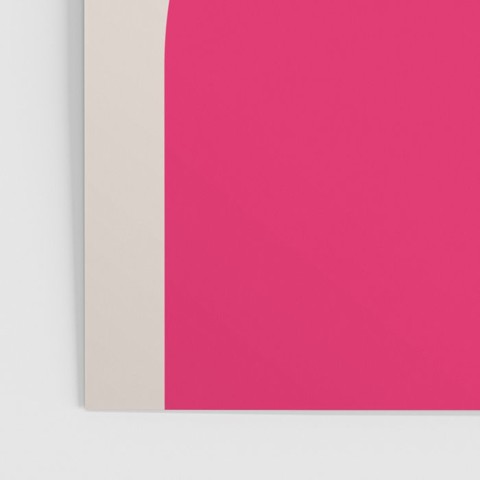 Mid-Century Modern Arches in Hot Pink Poster Gallery Image 3