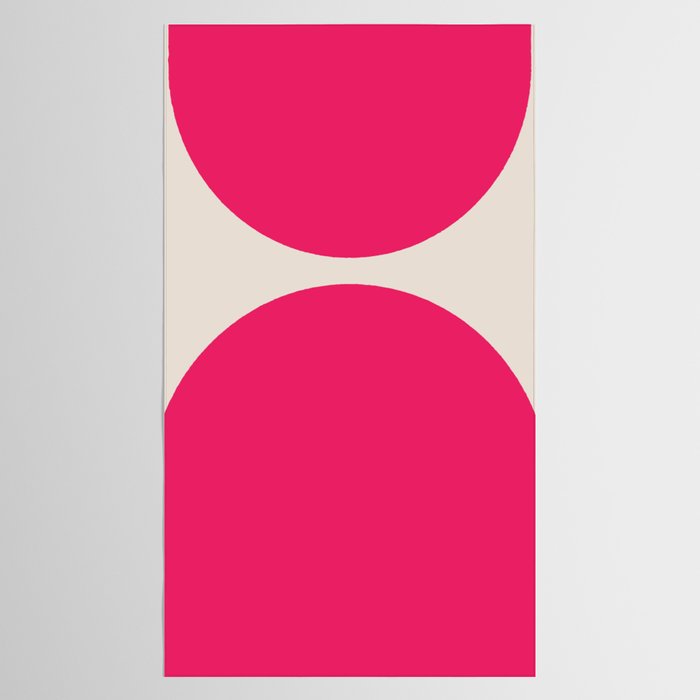 Mid-Century Modern Arches in Hot Pink Tablecloth Gallery Image 2