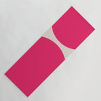 Mid-Century Modern Arches in Hot Pink Yoga Mat Gallery Image 1