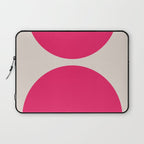 Mid-Century Modern Arches in Hot Pink Laptop Sleeve Gallery Image 1
