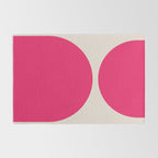 Mid-Century Modern Arches in Hot Pink Rug Gallery Image 2