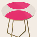 Mid-Century Modern Arches in Hot Pink Side Table Gallery Image 2
