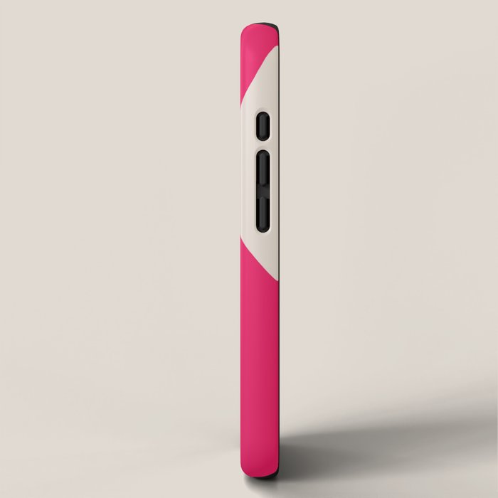 Mid-Century Modern Arches in Hot Pink iPhone Case Gallery Image 2